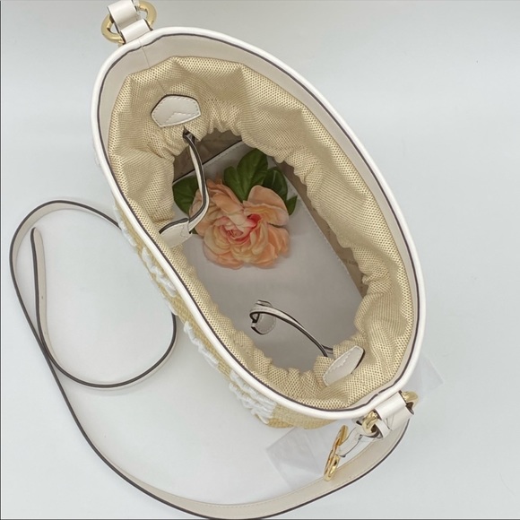 MICHAEL KORS STRAW PYTHON CAPSULE EDEN MD MESSENGR - Picture 8 of 16